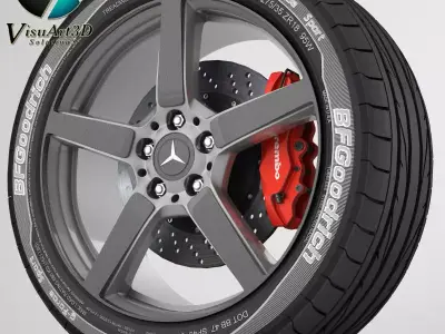 Wheel Mercedes CLS 8 3D model