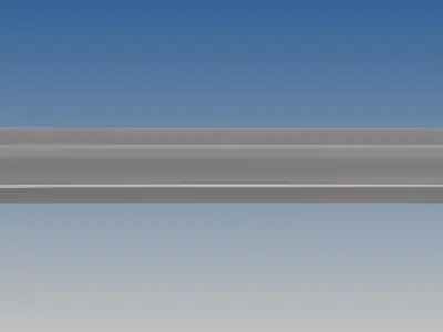 British Standard-EN13674 50E3 rail 3D model