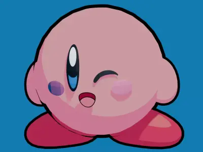 Kirby anime version 3D model