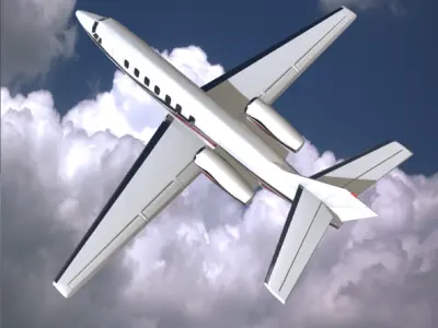 Cessna Citation Sovereign business jet 3D model