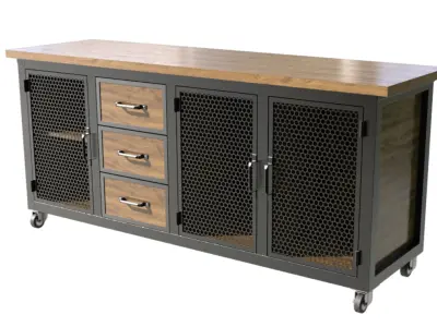Industrial furniture and barbecues  50 projects 3D model
