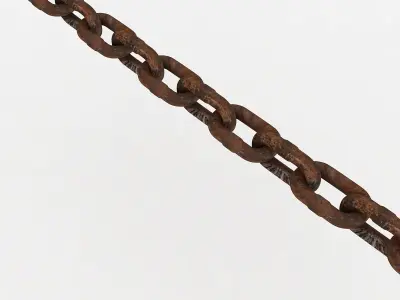 old chain 3D model
