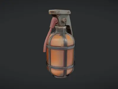 military hand grenade 3D model buy