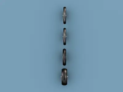 Motorcycle Tires 3D model