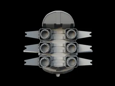 Sci Fi Transport Ship 3D model