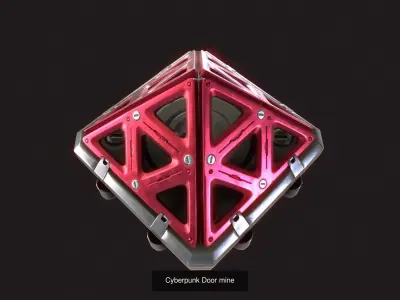 Cyberpunk granade and mine pack Red Combination