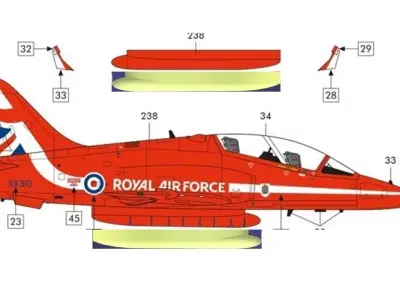 Center Tank for Bae Hawk Scale 3D print model
