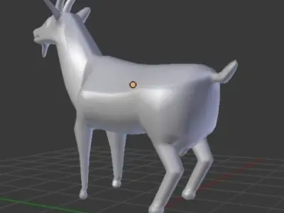 animal goat  3D model