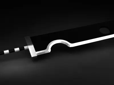 Kubikiribocho Sword - Naruto gameready Free low-poly 3D model