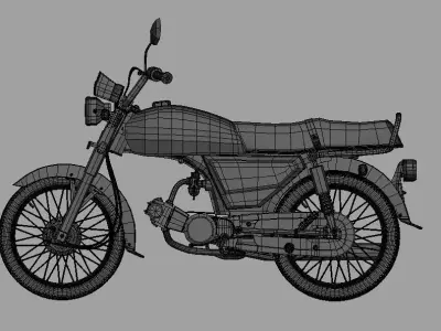 Bike Rig CD-70cc Low-poly 3D model