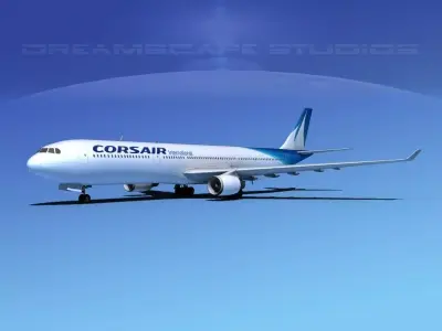 Airbus A330-300 Corsair 3D model
