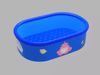 Inflatable pool outdoor 2 3D model