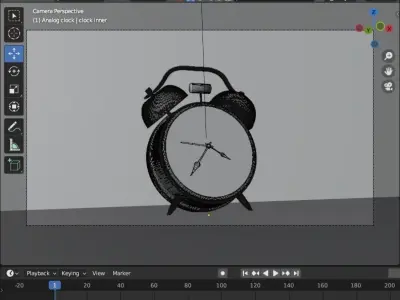 Antique Clock Free 3D model