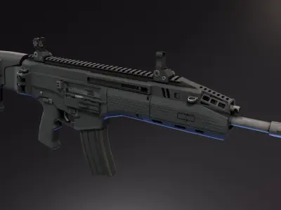 IWI Carmel Rifle Low-poly 3D model