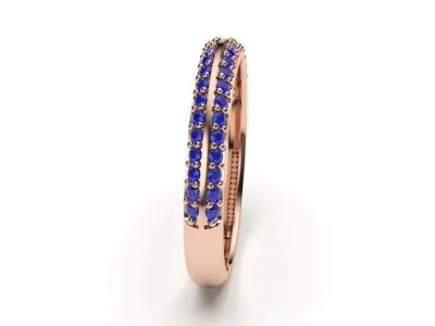 solitaire with ring sizes  8 part S30 3D print model