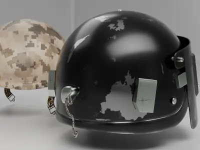 helmet pubg level 2 and 3 both 3D model