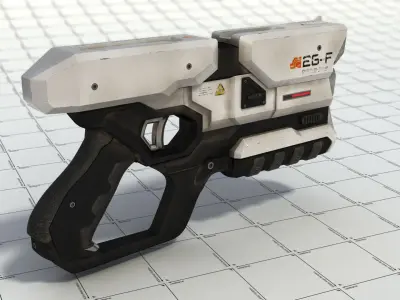 Sci-Fi Blaster 3D model purchase