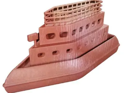 Classic Wooden Ship Low-poly 3D model