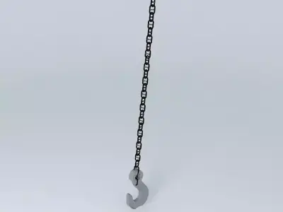 Hook chain Free 3D model