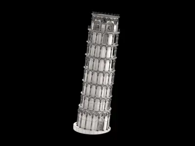 Pisa tower 3D model purchase