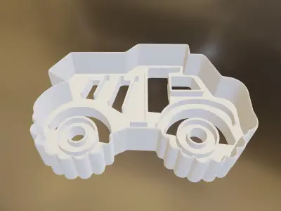 Truck Cookie Cutter 3D print model
