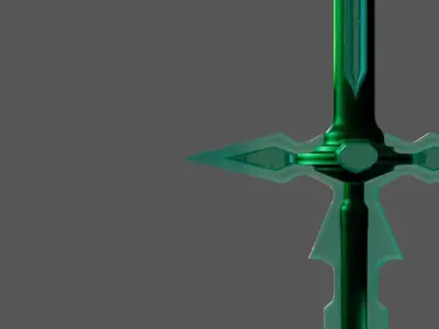 Sword art online Dark Repulser  Sword Kirito 3D model 3D model