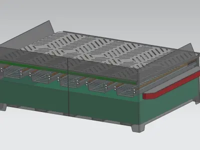 smokeless barbecue 3D model