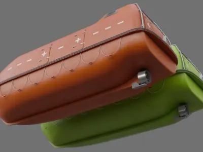 Lifeboat 1A Low-poly 3D model
