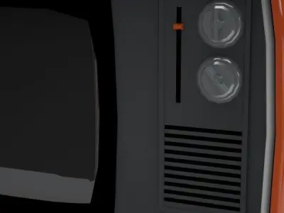 Retro TV 3D model
