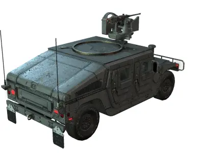 Humvee Low-poly 3D model buy
