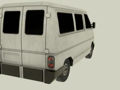 Renault Trafic Low-poly 3D model