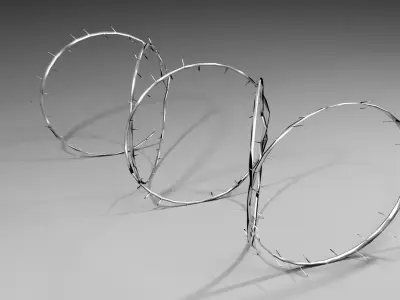 Military Barricade - Razor Wire 3D model