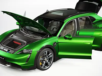 2022 Porsche Taycan Cross Turismo 3D model purchase