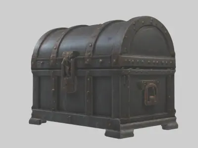 Ironchest Model Low-poly 3D model