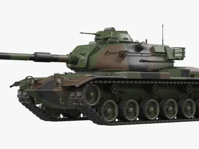 US Combat Tank M60A3 Patton 3D model