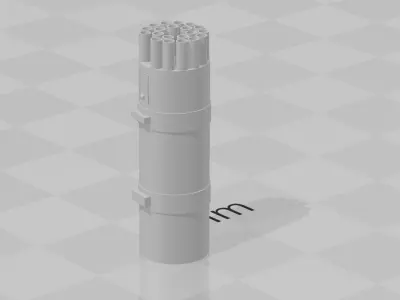 Russian B-8V20A Missile Pod 3D print model