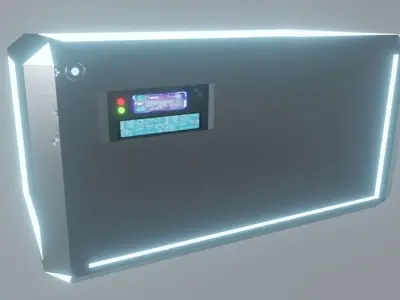 SciFi Container Free low-poly 3D model