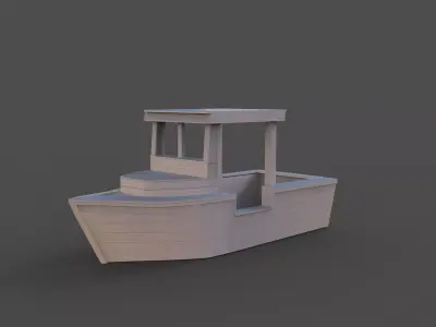 Boat 3D Painting Model 3D print model