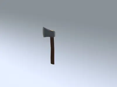 Woodcutting axe Free low-poly 3D model