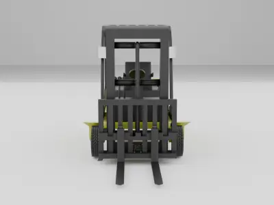 Detailed 3D Forklift Model Low-poly 3D model