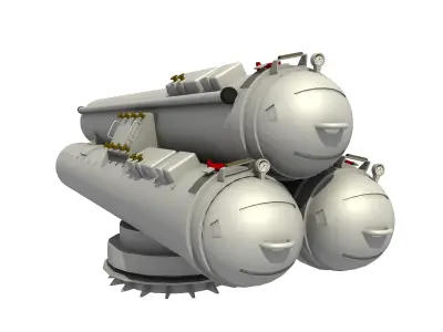 MK-32 TORPEDO TUBE 3D model
