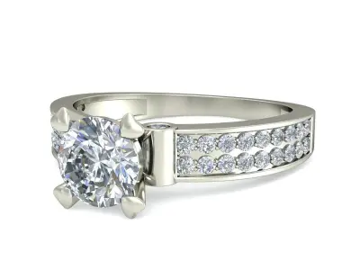 Wedding Ring  3D print model 155