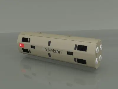 Cirit  and Umtas Missile 3D model