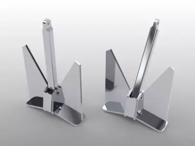 Marine Anchor 100 kg 3D model