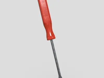 CC0 - Screwdriver Free low-poly 3D model