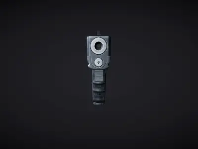 Glock-17 Gen4 Black Active 3D model
