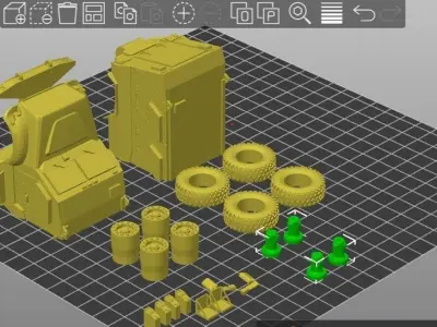 US MRAP M1224 MAXXPRO FULL READY TO PRINT Free 3D print model