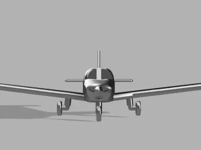 Piper ArcherII PA28-181 Keychain with flapup 3D print model