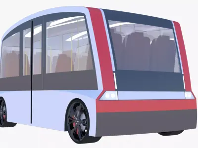 Shuttle minibus concept 3D model