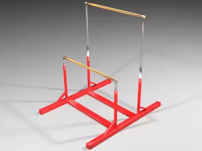 Gymnastics Equipment - Uneven Bars 3D model